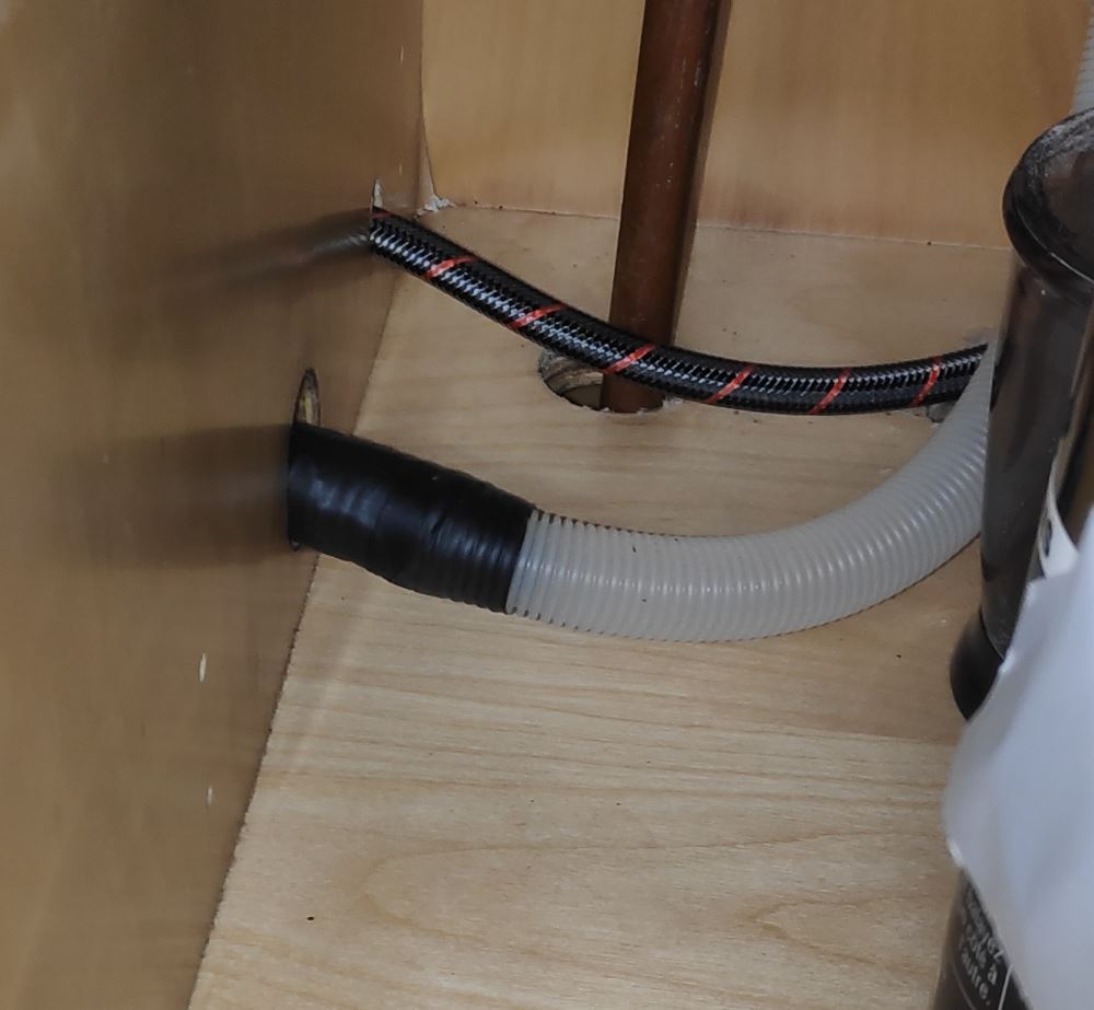 dishwasher hose quick fix 4